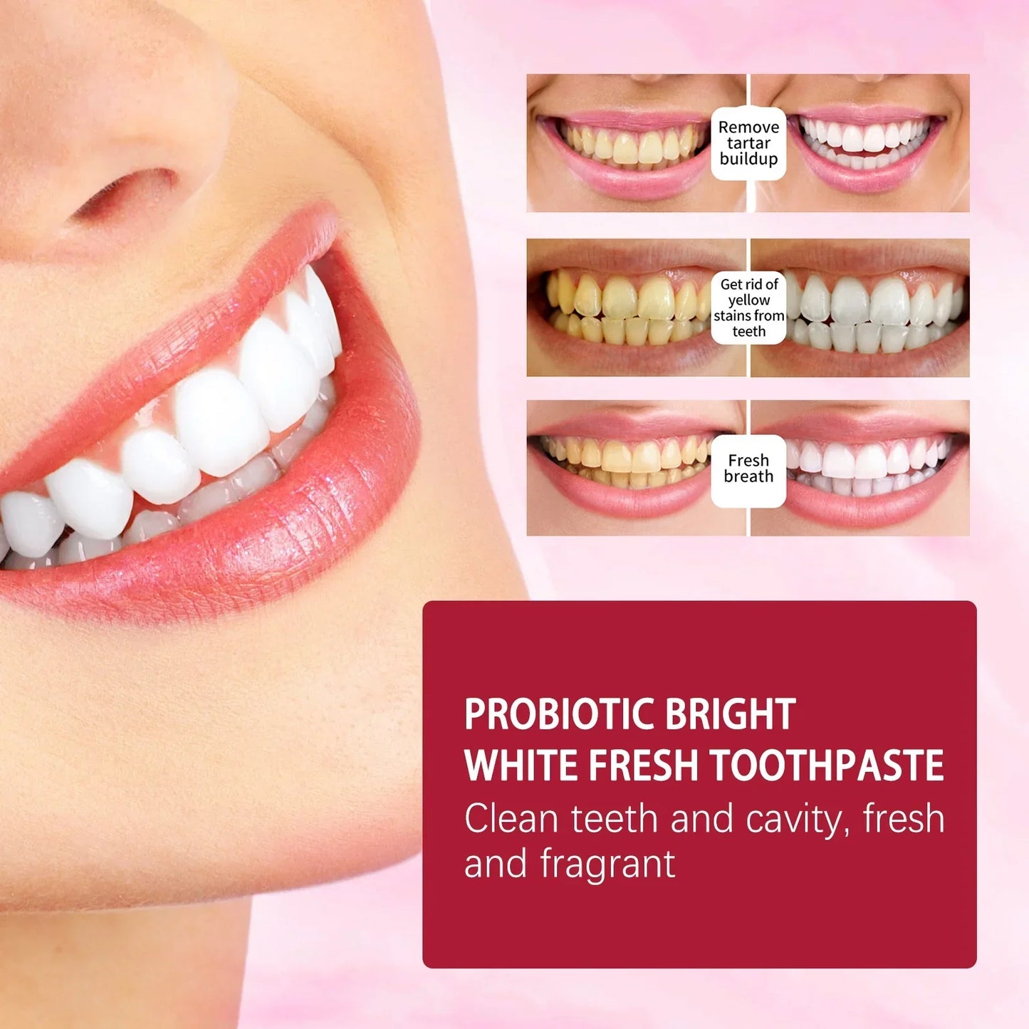 Yayashi SP4 Probiotic Whitening Toothpaste 120g β Removes Coffee, Tea & Smoking Stains + Free Delivery!