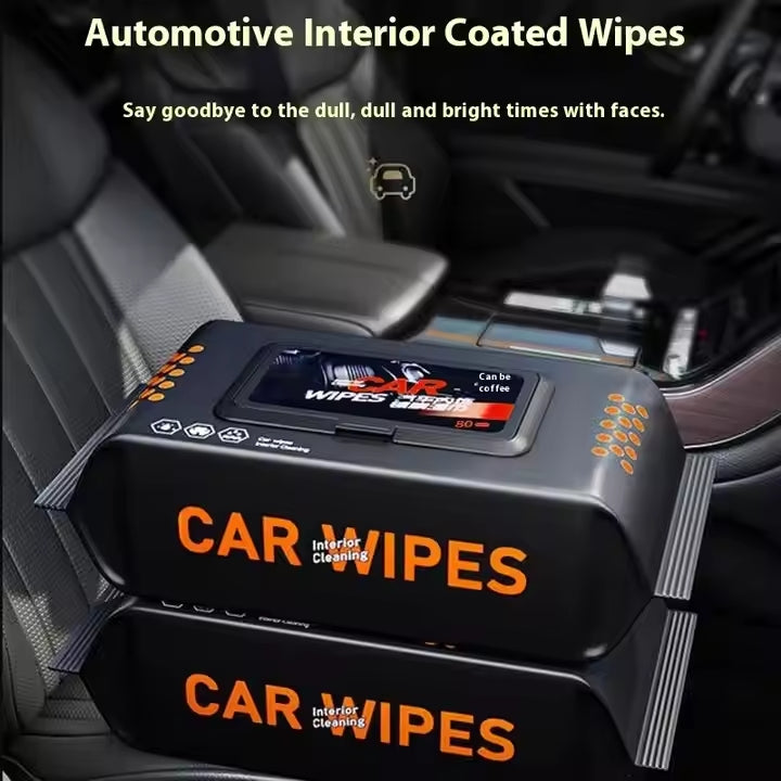 Car Interior Cleaning Wipes – Pack of 80 | Multipurpose Dashboard & Seat Cleaner Wipes