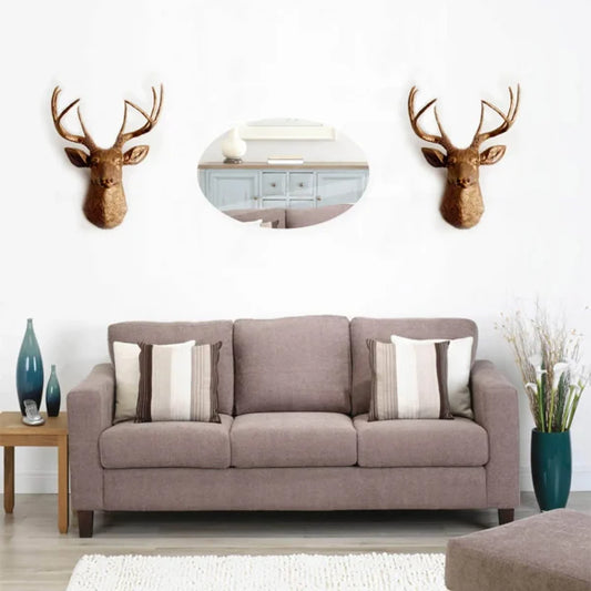 Oval Acrylic Mirror Wall Sticker – Stylish & Easy-to-Apply Decor