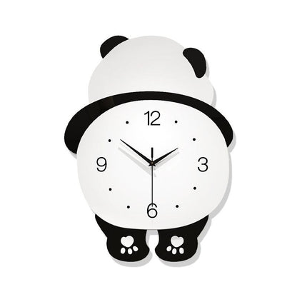 Panda Wall Clock – Modern &amp; Minimalist Style for Living Room or Dining Room