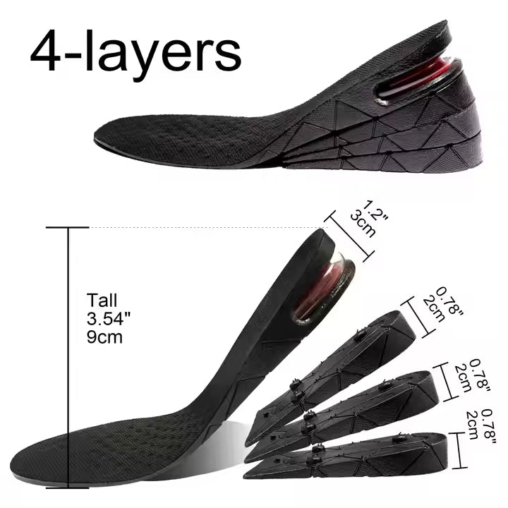 Height Increase Insoles for Men & Women (1 Pair) – Adjustable Size