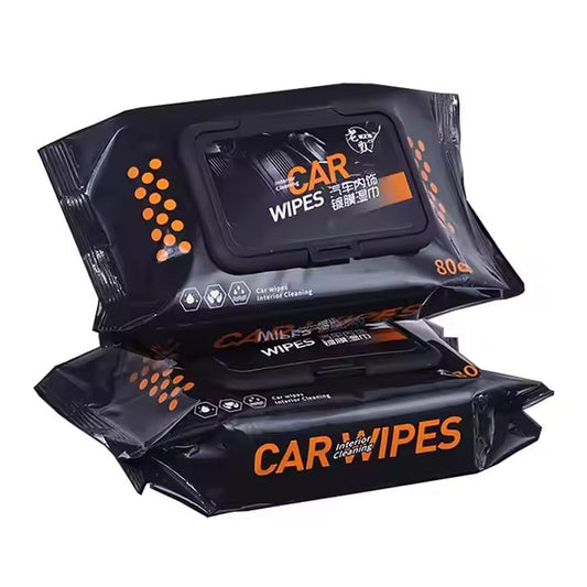 Car Interior Cleaning Wipes – Pack of 80 | Multipurpose Dashboard & Seat Cleaner Wipes