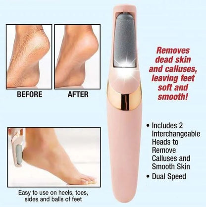 Rechargeable Electric Pedi Foot Filer | Portable Callus Remover | Smooth & Soft Feet Care Tool