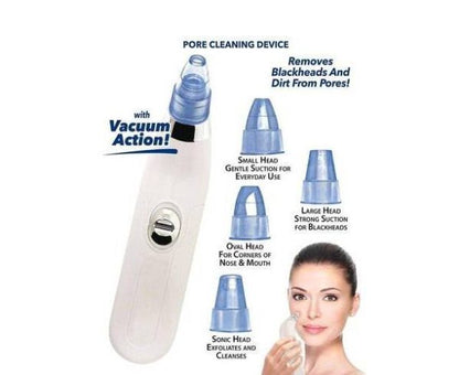 Blackhead Suction Remover & Pore Vacuum | Ultimate Beauty Tool for Deep Pore Cleaning |  Cell Operated